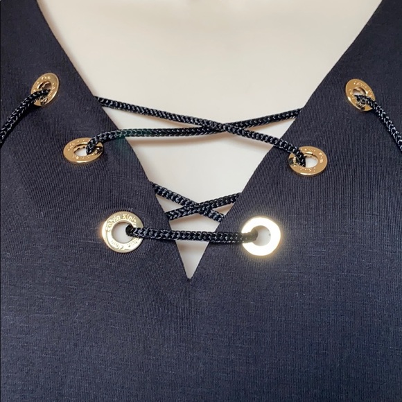 Calvin Klein black top gold M - Picture 2 of 8